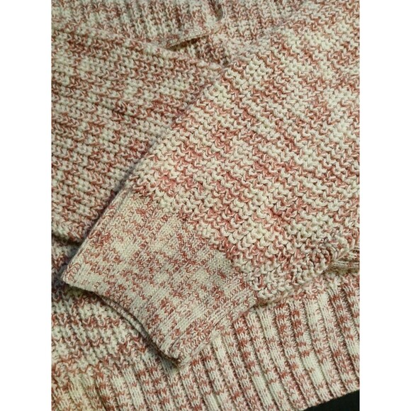 SO Goods For Life WOMENS Med  Long Sleeve Hoodie Cropped Pink/White Marle NWT - Picture 15 of 16